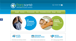 Desktop Screenshot of parcsante.ca